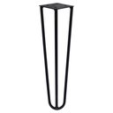 Ver imagem 3 de Kit 2 Pés de Metal 25 Cm Legs Mesas de Centro Puffs Preto