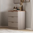 Ver imagem 1 de Cômoda Milan 3 Gavetas Carraro Avelã