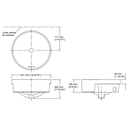 Ver imagem 7 de Cuba para Banheiro Kohler Vox Semiencaixe Redonda Branca 41x41cm | 97013BR-0
