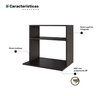 Suporte Aéreo Multiuso para Forno Micro-ondas Laura 60cm Preto - Desk Design - 3