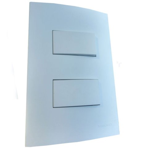 Conjunto 4x2 Linha Clean Branco Fosco