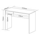 Ver imagem 3 de Escrivaninha College Ii Office Mesa de Estudos com Gavetas Branco