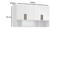 Ver imagem 4 de Armário Aéreo Modulado para Quarto 4 Portas 170cm 100% MDF Trend Altezza