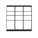 Ver imagem 3 de Guarda-Roupas Closet Modulado Alasca 180cm 3 Peças com 9 Prateleiras Preto Touch Carraro