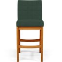 Ver imagem 5 de Banqueta Baixa Para Cozinha Bancada Sala De Jantar Fixa Mila L02 Suede Verde Musgo - Lyam Decor Banq