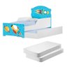 Mini Cama Infantil com Auxiliar Pop Foguete com Colchões - 1