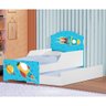 Mini Cama Infantil com Auxiliar Pop Foguete com Colchões - 4