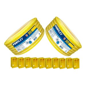 Conduite Eletroduto 2 Rolos 25mm + 10 Caixinhas Fortlev