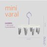 Mini varal com 8 prendedores de plástico - Simplo - 2