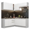 Ver imagem 3 de Armário de Cozinha Completa de Canto 349cm Branco Glamy Madesa 03