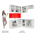 Ver imagem 6 de Armário de Cozinha Completa de Canto 349cm Branco Glamy Madesa 03