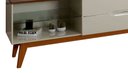 Ver imagem 3 de Rack para TV Limit 2.2 Off White com Freijó - MoveisAqui