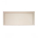 Ver imagem 2 de Cabeceira Casal Reta Luxo 140x60 Suede Off White - Tachas Prata