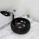 Ver imagem 2 de Kit Cuba Pia Louça Cerâmica Banheiro C/Torn e Vál Cromada 63