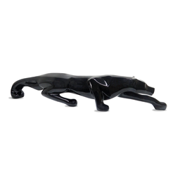 Escultura Pantera Ataque Grande, Jardim e Piscina 150 Cm:preto Fosco - 2
