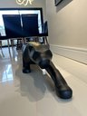 Ver imagem 7 de Escultura Pantera Ataque Grande, Jardim e Piscina 150 Cm:preto Fosco