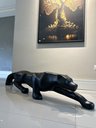 Ver imagem 6 de Escultura Pantera Ataque Grande, Jardim e Piscina 150 Cm:preto Fosco