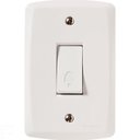 Ver imagem 1 de Conjunto 4x2 com 1 Pulsador Campainha 10 a 250 V Tramontina Lux2 Branco Tramontina
