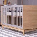 Ver imagem 2 de Berço Cômoda e Guarda Roupa para Quarto Infantil Quater Linha Tomi Cinza com Carvalho