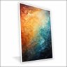 Quadro Pedras Coloridas Canvas sem Vidro Tamanho-moldura 90x60 Filete Cor Branca - 1
