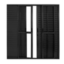 Ver imagem 1 de Porta Balcão 6 Folhas Alumínio Preto Linha 25:210 x 200