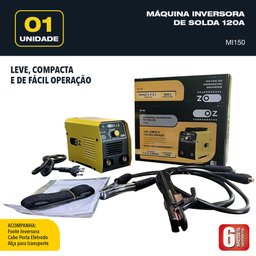 Máquina inversora Oz Modelo MI150 120A Voltagem 220V - 10