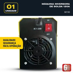 Máquina inversora Oz Modelo MI150 120A Voltagem 220V - 3