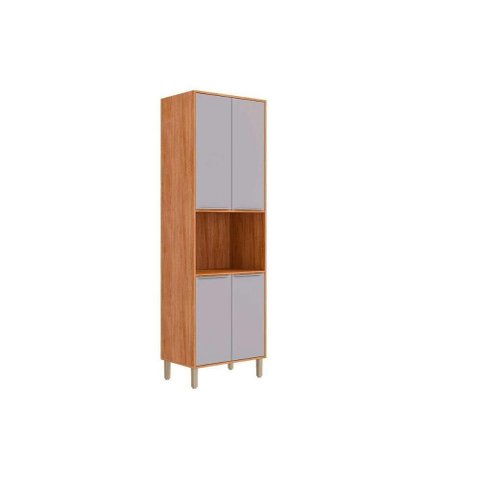 Torre Quente Cozinha Mgm Áurea C/ 4 Portas 70cm Cinamomo/platina