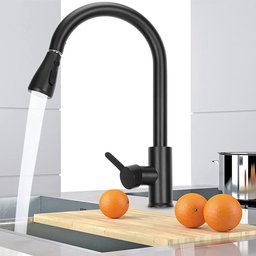 Torneira de Cozinha com Ducha Extensível Giro do Corpo 360° e Misturador de Água Quente e Fria - 4