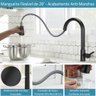 Torneira de Cozinha com Ducha Extensível Giro do Corpo 360° e Misturador de Água Quente e Fria - 3