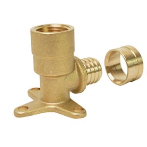 Cotovelo Base Fixa Longo Pex Água 25x3/4" Kit C/ 10-emmeti