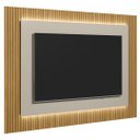 Ver imagem 1 de Painel para Tv Suspenso 70 Pol 220cm Real L06 Tauari/off White Fosco - Mpozenato