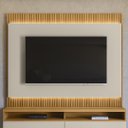 Ver imagem 2 de Painel para Tv Suspenso 70 Pol 220cm Real L06 Tauari/off White Fosco - Mpozenato