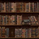 Ver imagem 1 de Papel de Parede Temático Estante de Livros - 3,30x0,50m