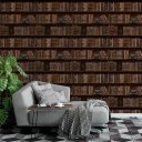 Ver imagem 2 de Papel de Parede Temático Estante de Livros - 3,30x0,50m