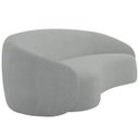 Ver imagem 5 de Sofá 2 Lugares Amore 160cm Orgânico Luxo Recepção Escritório Bouclé