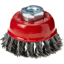 Ver imagem 1 de Escova Copo Aço Carbono Trançado 2.5" Cx 5/unid