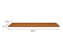 Ver imagem 4 de Prateleira MDF 250x20 Moderna Suporte Parede Invisivel 30mm Italian Noce