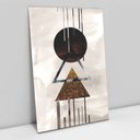 Ver imagem 1 de Quadro Decorativo em Canvas Abstrato Geométrico - Chassi - 90 x 60cm