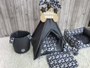 Ver imagem 6 de Kit Caminha P Grey Toca Cesto Organizador Cama Colchão Pet Cabana Caes e Gatos