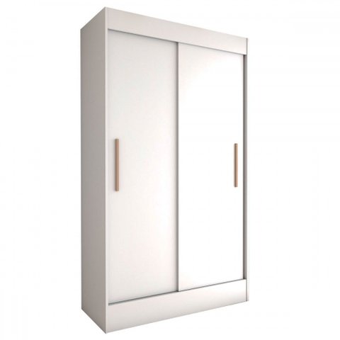 Guarda-roupa Solteiro Europa 2 Portas 2 Gavetas Branco - Panorama Móveis
