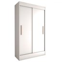 Ver imagem 1 de Guarda-roupa Solteiro Europa 2 Portas 2 Gavetas Branco - Panorama Móveis