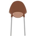 Ver imagem 4 de Cadeira Tramontina Elisa em Polipropileno Terracota com Pernas de Alumínio Anodizado