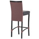Ver imagem 2 de 2 Banqueta Cannes em Alumínio Corda Náutica para Edícula, Balcão, Mesa de Jantar Trama Original