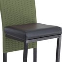 Ver imagem 6 de 2 Banqueta Cannes em Alumínio Corda Náutica para Edícula, Balcão, Mesa de Jantar Trama Original