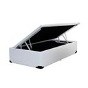 Ver imagem 1 de Cama Box com Baú Solteiro Extremo Reforçado Madeira Sintético Branco Homequeen