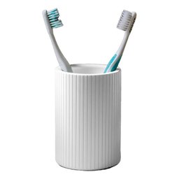Porta Escova de Dente e Maquiagem Acessório Decorativo - Branco - 1