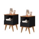 Ver imagem 1 de Kit Duas Mesas de Cabeceira Pix - Várias Cores:preto