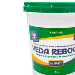 Impermeabilizante Veda Reboco 1kg Aditivo Plastificante Reduz Fissuras Infiltrações - 2