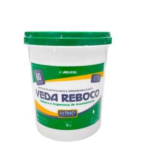 Impermeabilizante Veda Reboco 1kg Aditivo Plastificante Reduz Fissuras Infiltrações